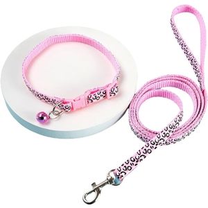 Collar & leash set 🩷🖤🩷🖤